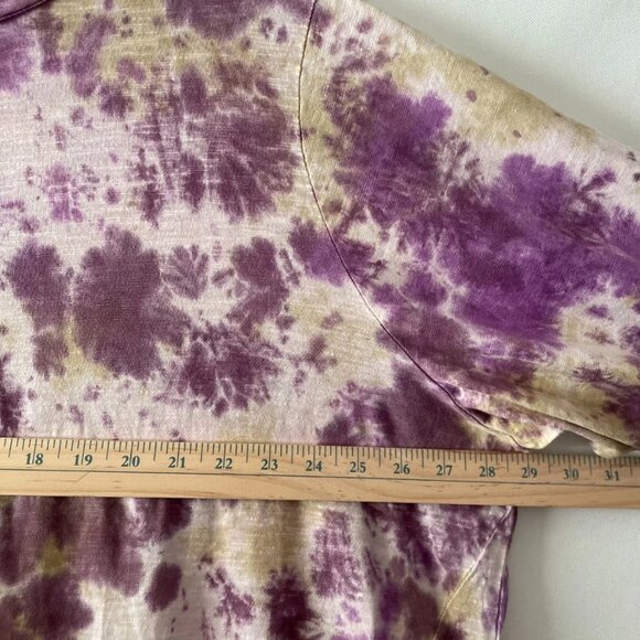 Logo By Lori Goldstein Womens Multicolor Tie Dye Ruffle Hem Top Size 3X Lot Of 2 - Picture 9 of 11